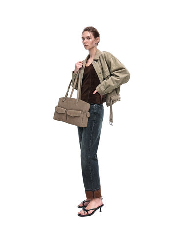 Rachel Multi-Pocket Tote Bag, Stone Grey, hi-res