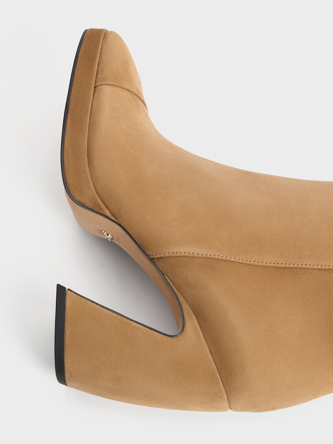Caramel suede booties new arrivals