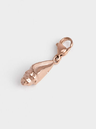 Spire Seashell Charm, Rose Gold, hi-res