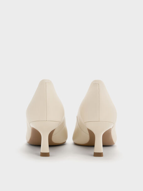 Emmy Pointed Kitten Heel Pumps, Chalk, hi-res