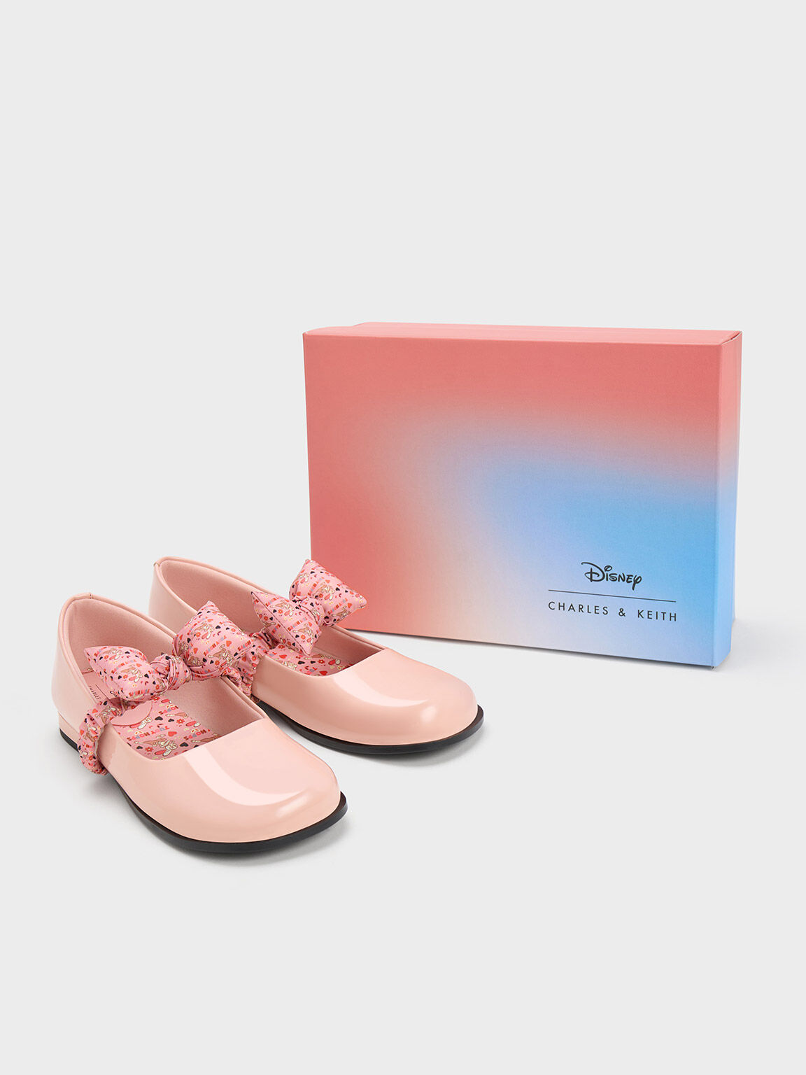 Girls' Judy Hopps Puffy Bow Ballerinas, Pink, hi-res