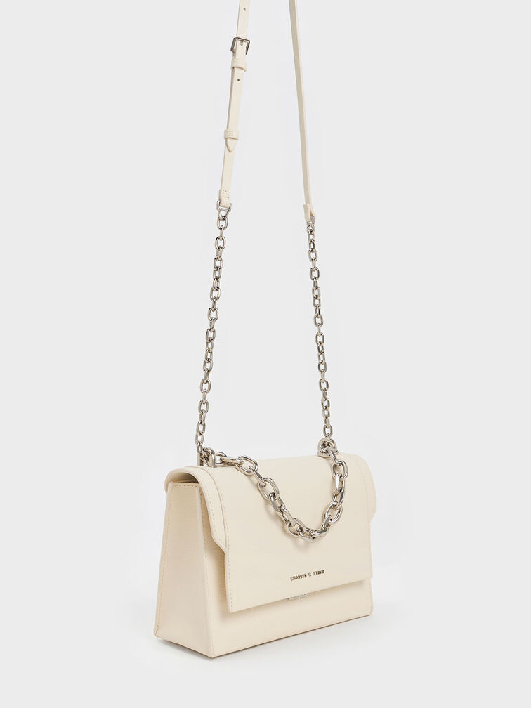 Brennan Chain Handle Crossbody Bag, Cream, hi-res