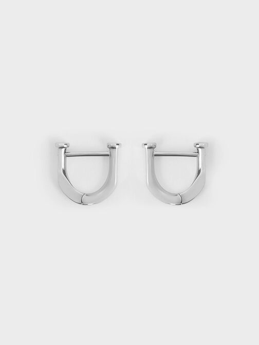 Gabine Huggie Earrings, Silver, hi-res