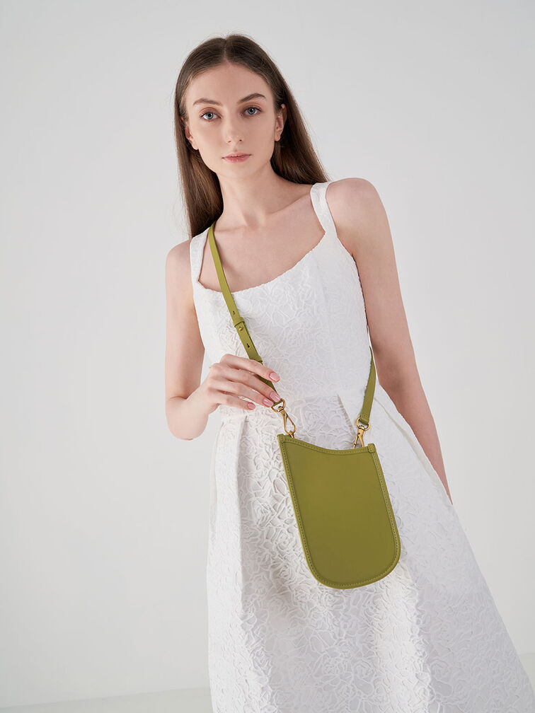 Avocado Aviary Bead-Embellished Strap Phone Pouch - CHARLES & KEITH  International