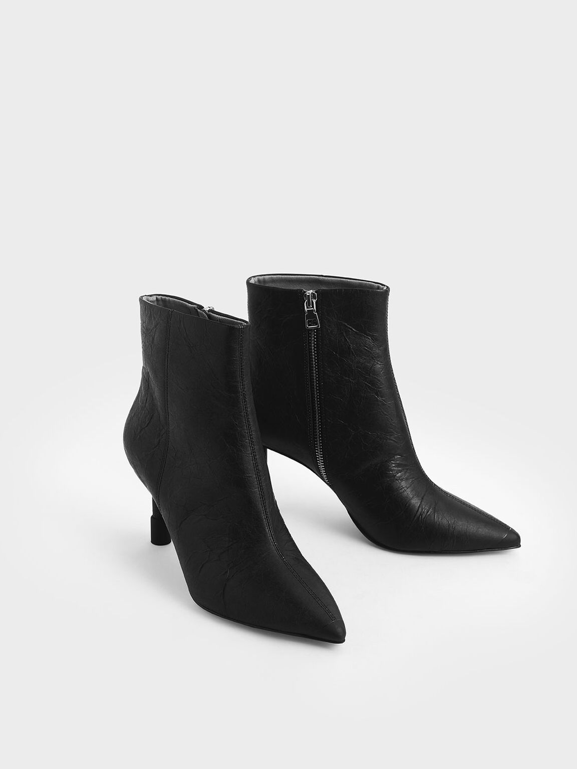 black stiletto heels boots