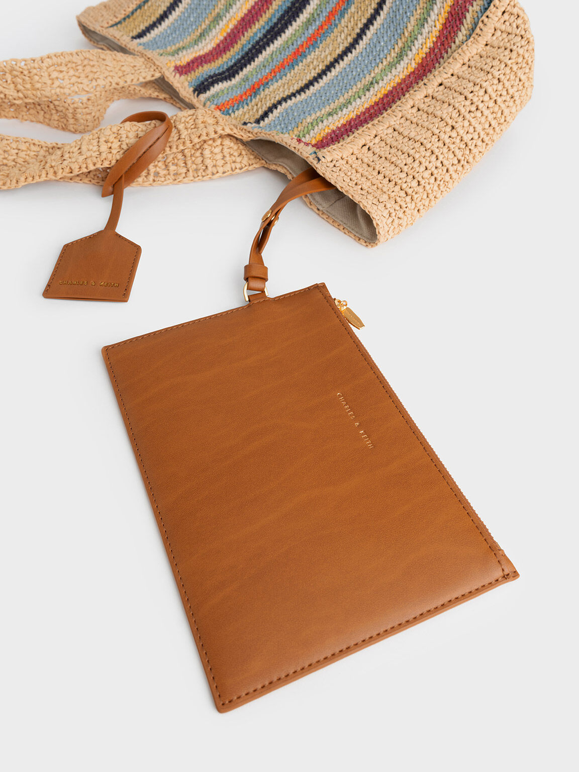 Clarissa Raffia Tote Bag, Multicolor, hi-res
