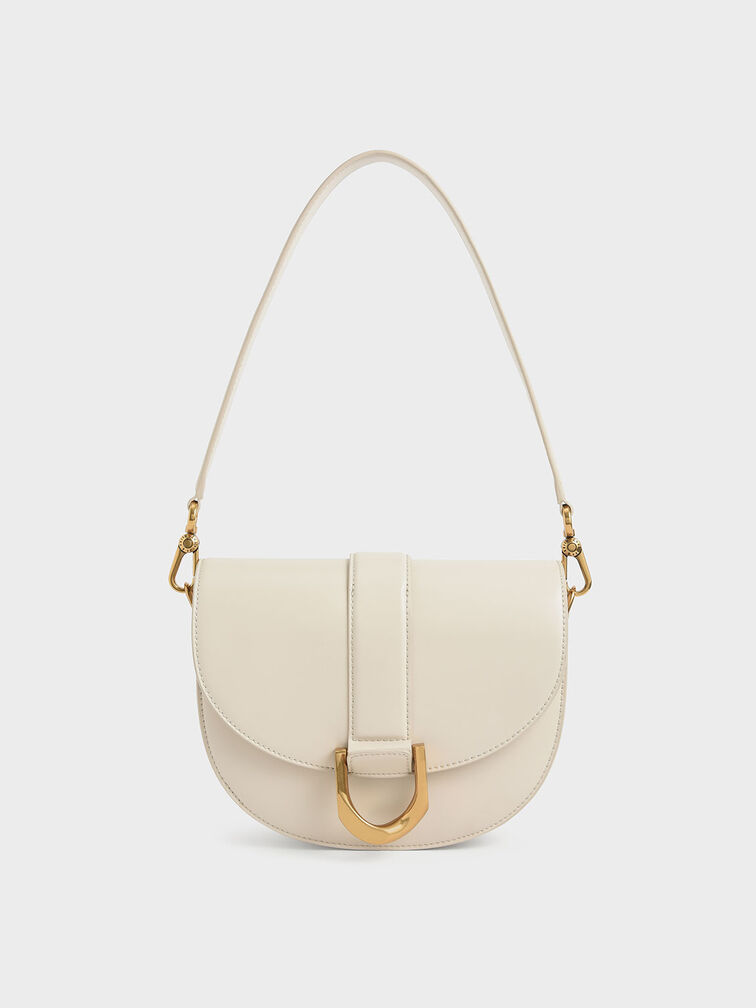 Bolso saddle Gabine, Crema, hi-res