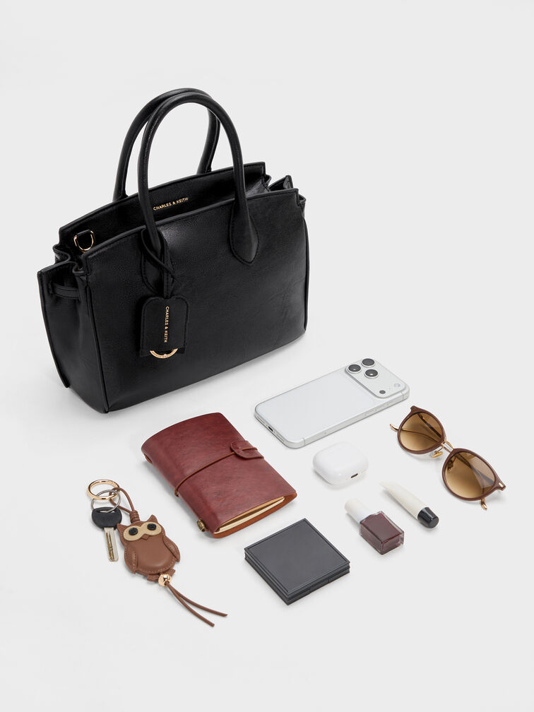 Bolsa Tote Ginevra, Preto, hi-res
