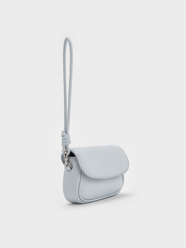 Bolso de muñeca Sammie con tiras anudadas, Azul marino, hi-res