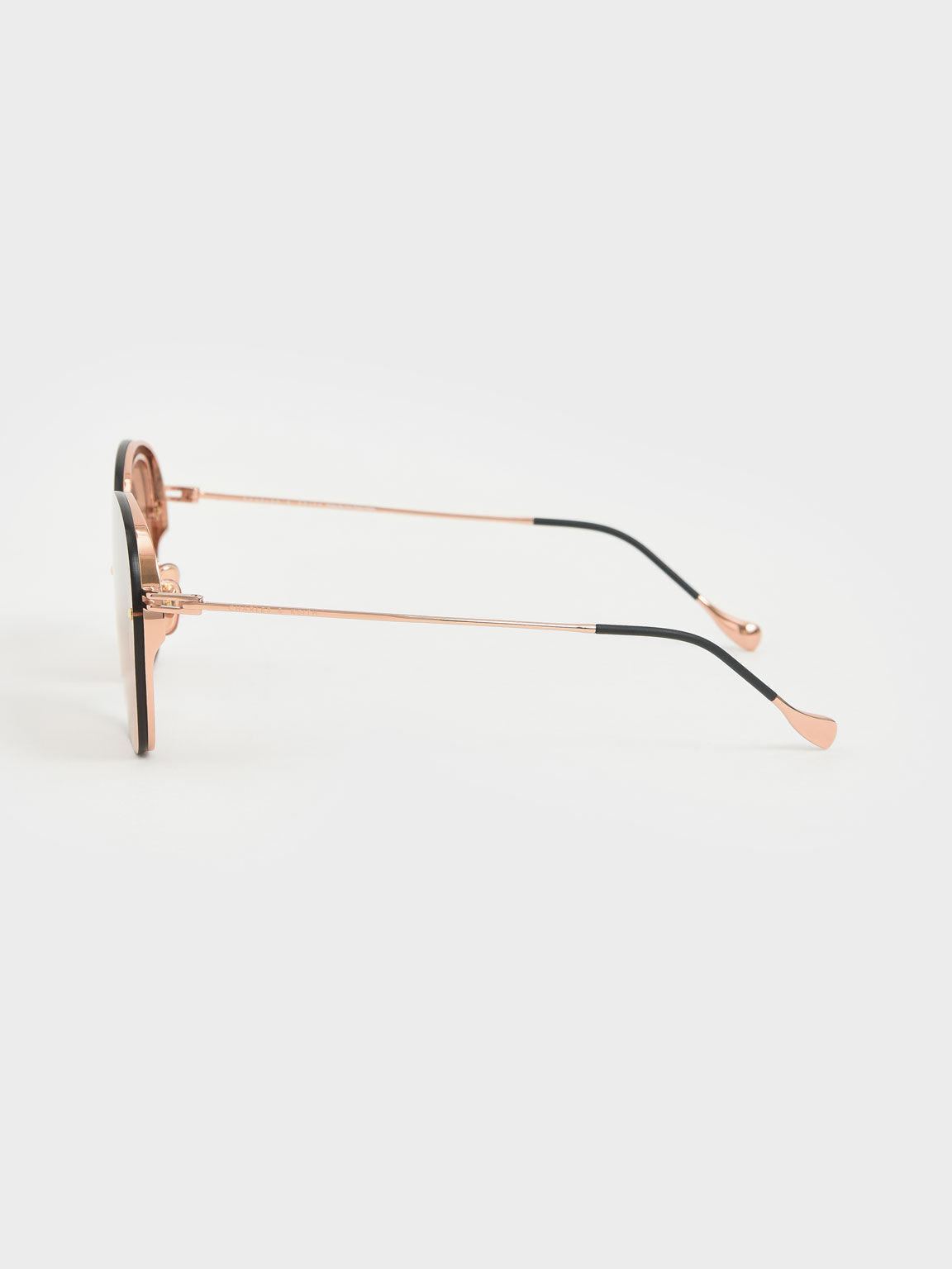 Wire Frame Butterfly Sunglasses, Rose Gold, hi-res