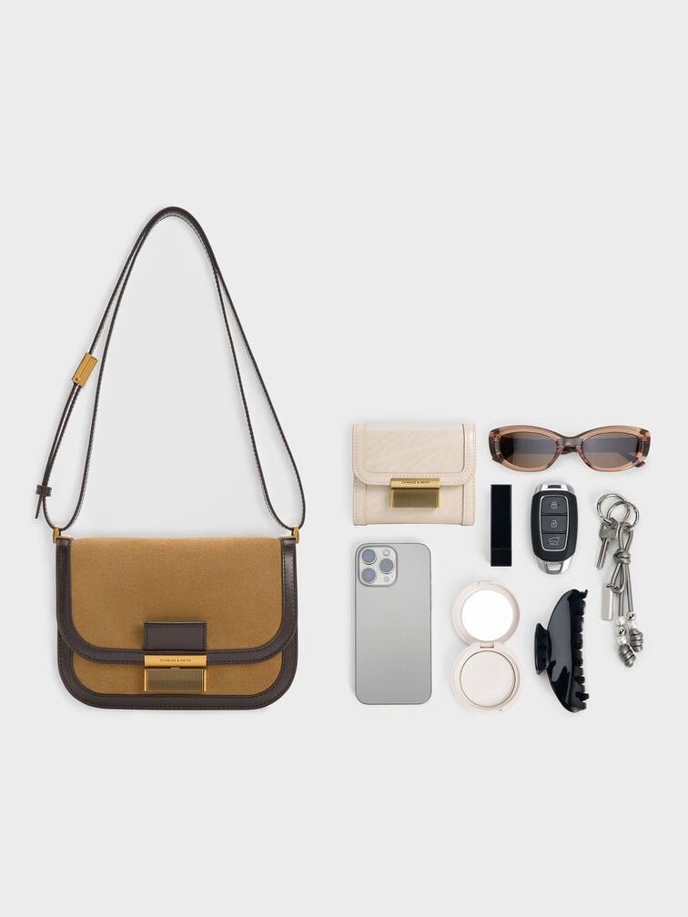 Charlot Recycled Suede Bag, Sahara Sand, hi-res