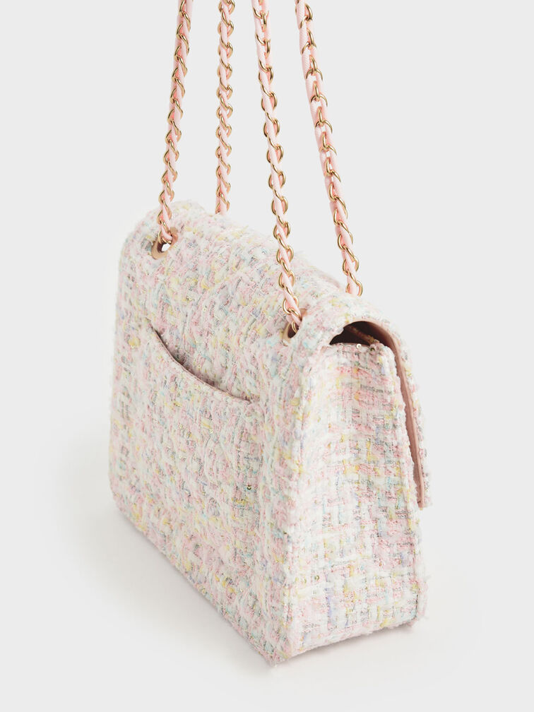 Spring Summer 2021 tweed handbag