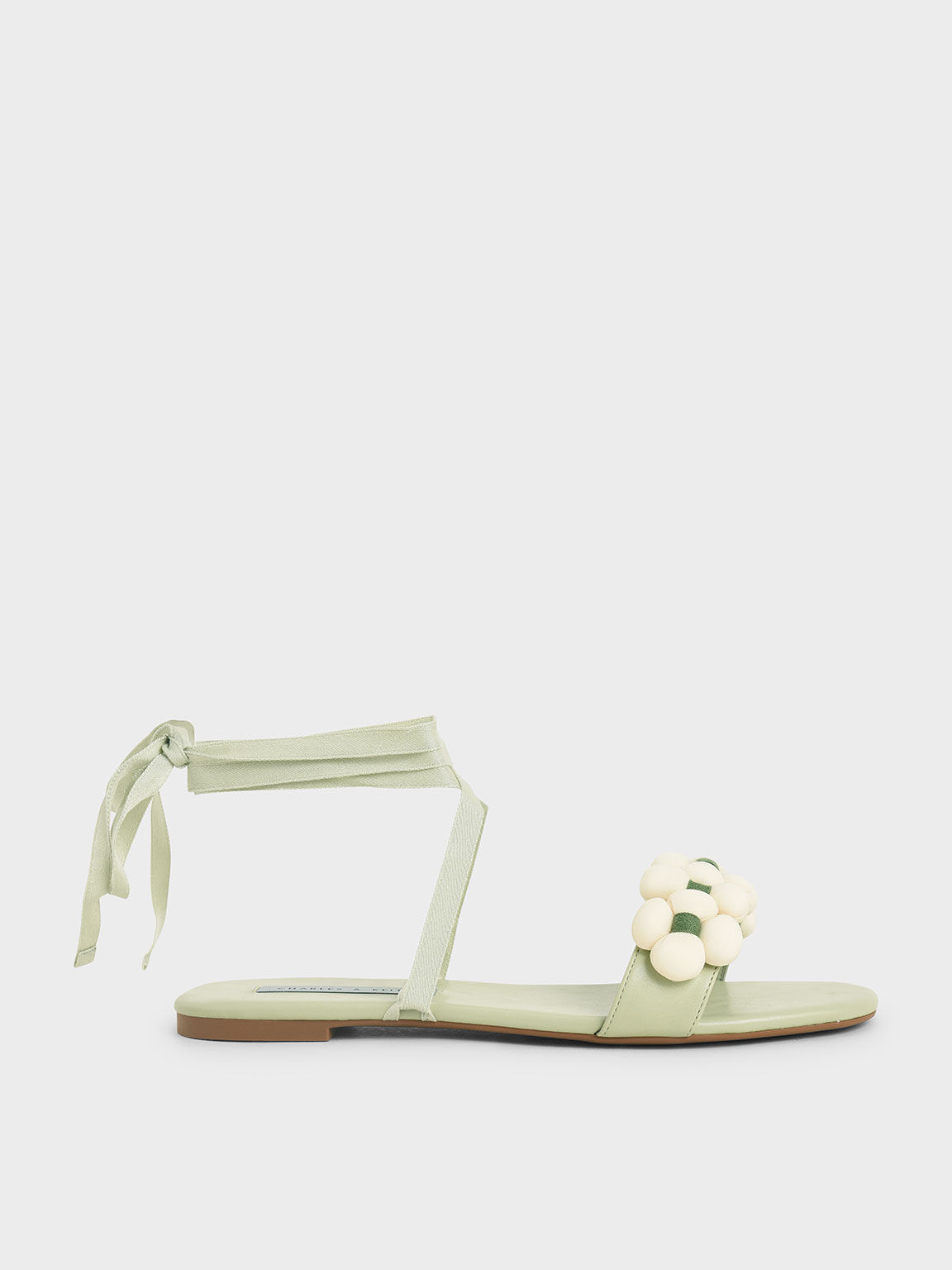 sage green flip flops