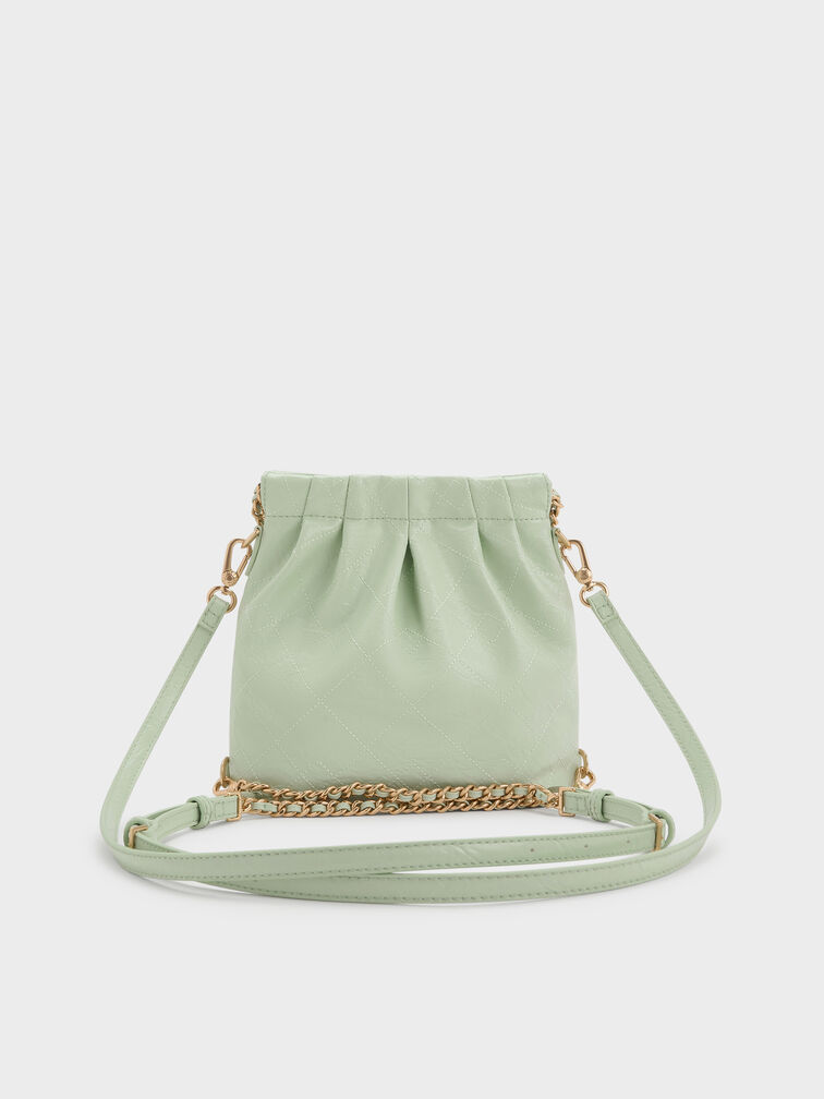 Duo Chain-Handle Two-Way Backpack, Mint Green, hi-res