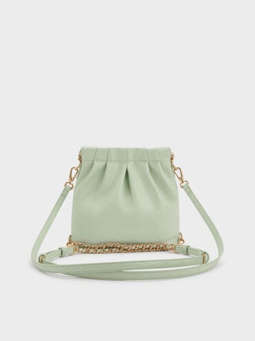 Duo Chain-Handle Two-Way Backpack, Mint Green, hi-res