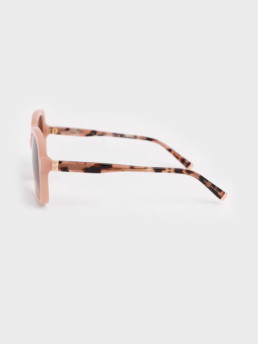 Gafas de sol de mariposa de acetato reciclado, Rosa, hi-res