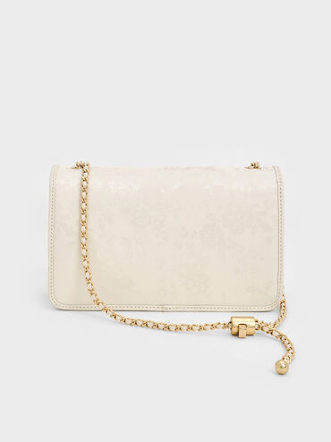 Jacquard Mini Bag, Cream, hi-res