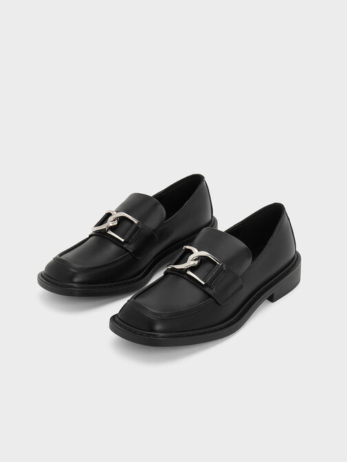 Mocasines Gabine de cuero, Negro, hi-res