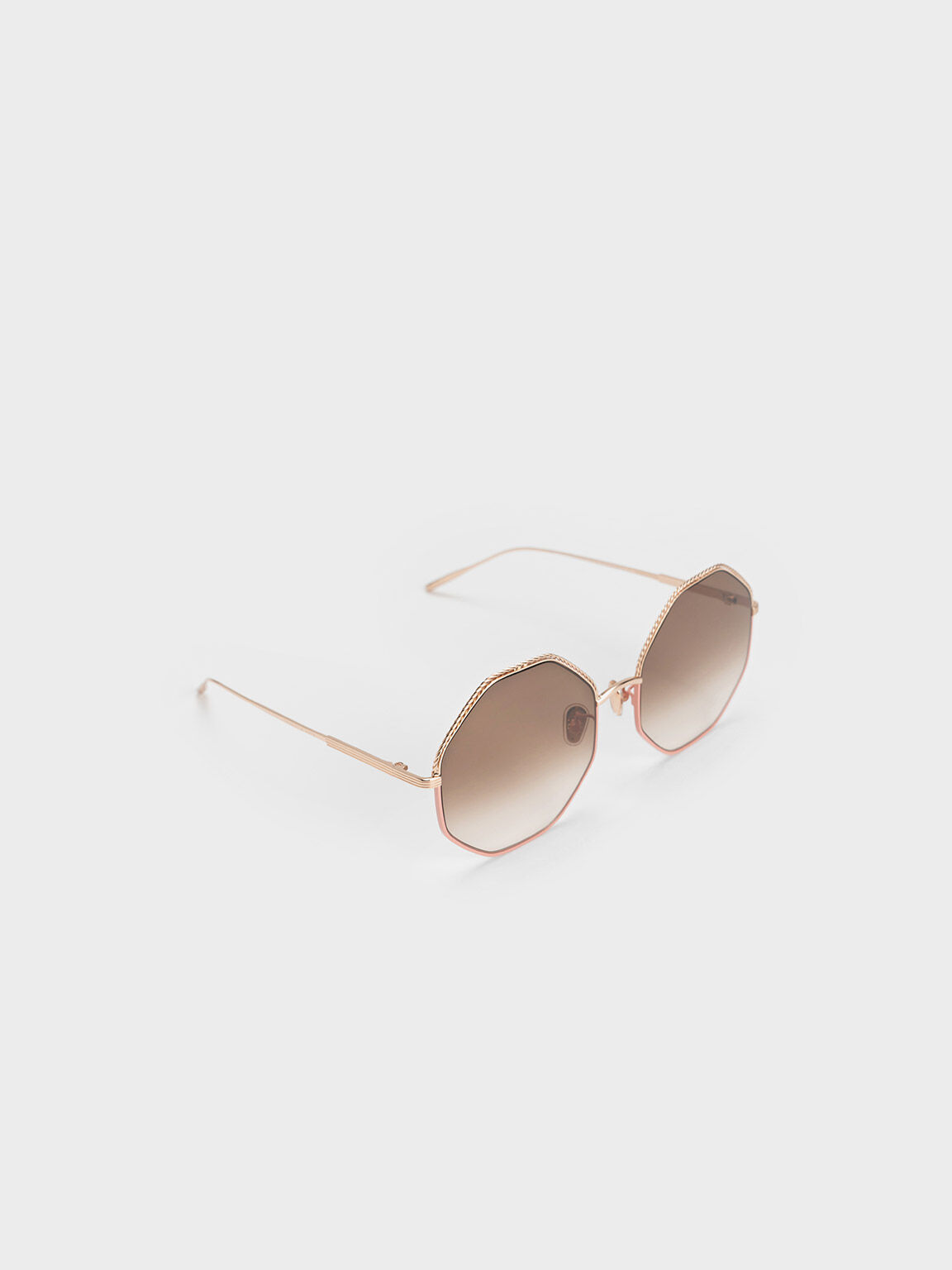 Gold wire frame sunglasses top