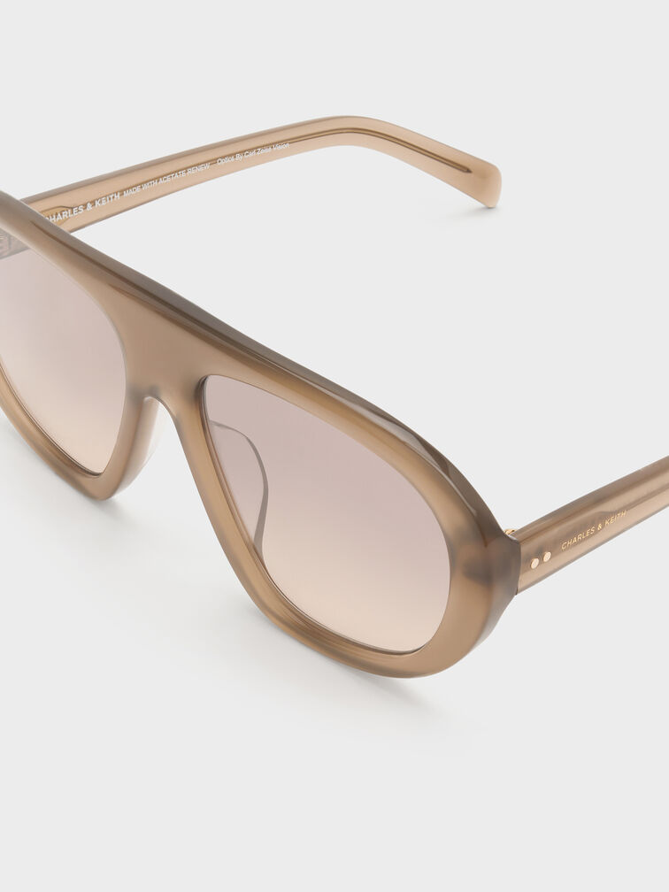 Lunettes de soleil aviateur Ramone, Sable, hi-res