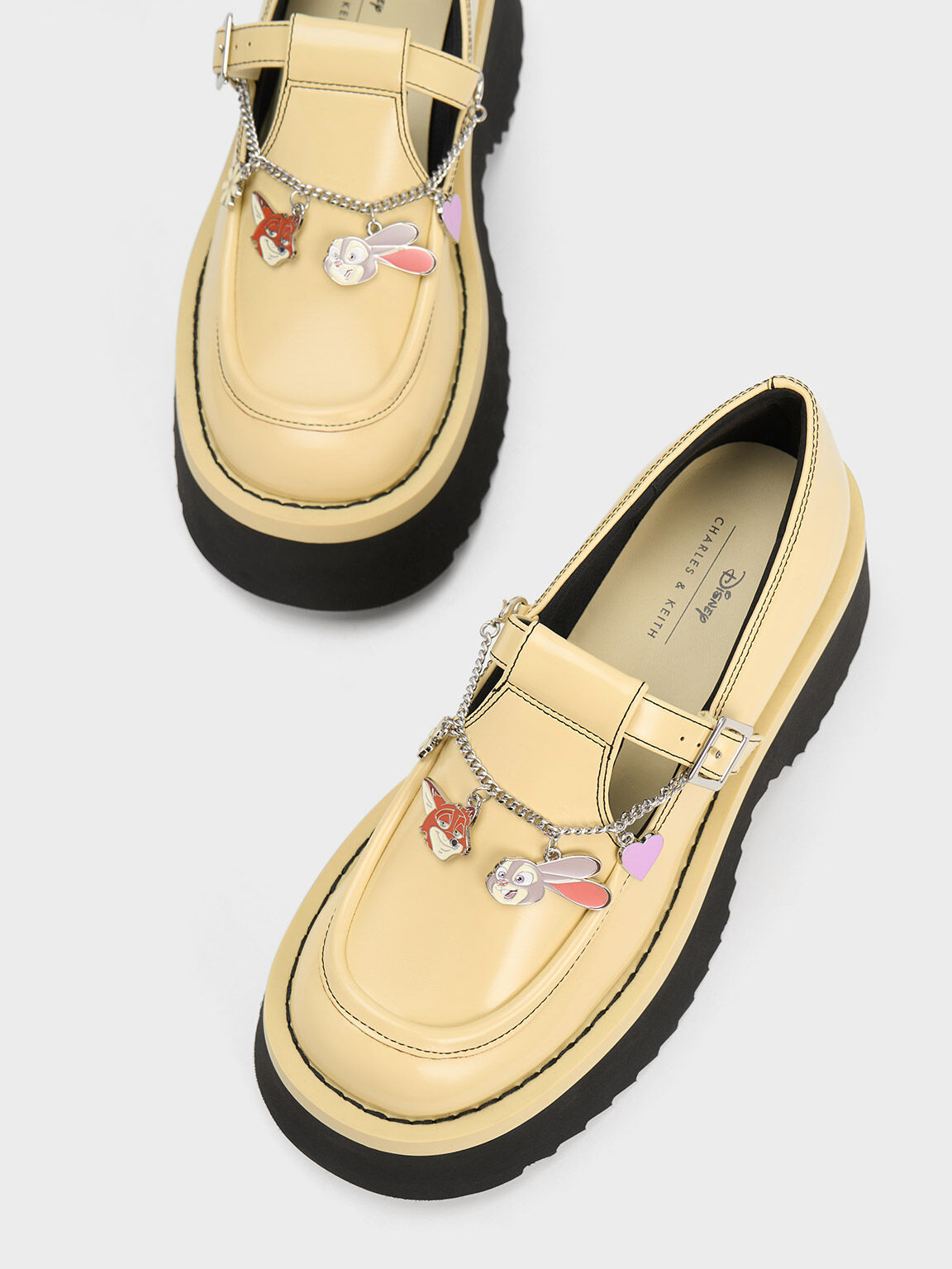 Judy Hopps Chain-Strap Mary Janes, Yellow, hi-res