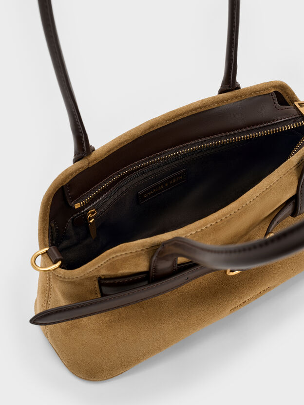 Victoria Studded Belted Shoulder Bag, Sahara Sand, hi-res