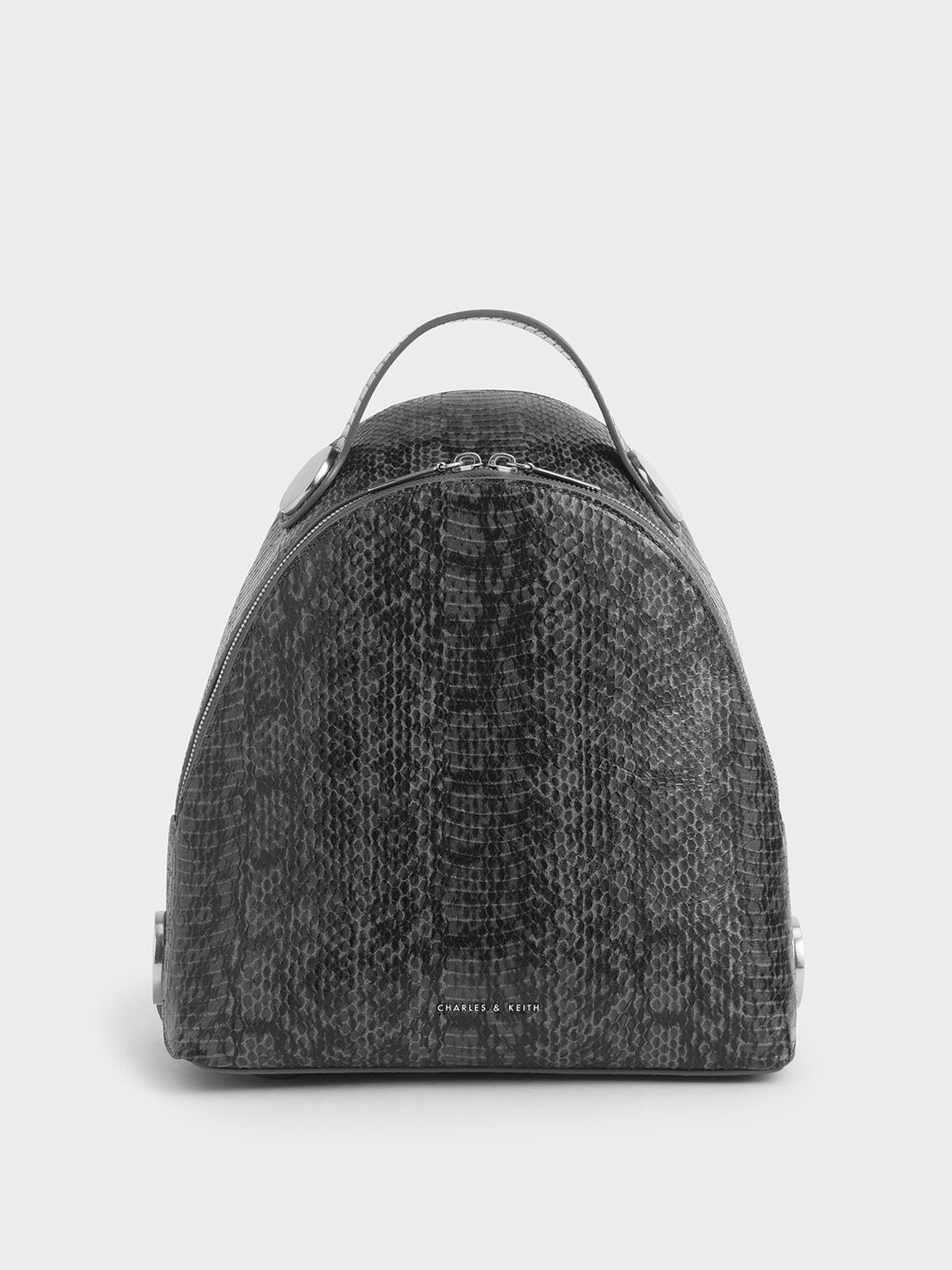 Sag4350 White Charles Keith Campus Zipper Backpack Sale