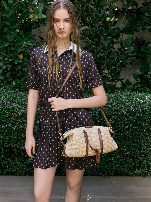 Fergie Woven Bowling Bag, Multi, hi-res