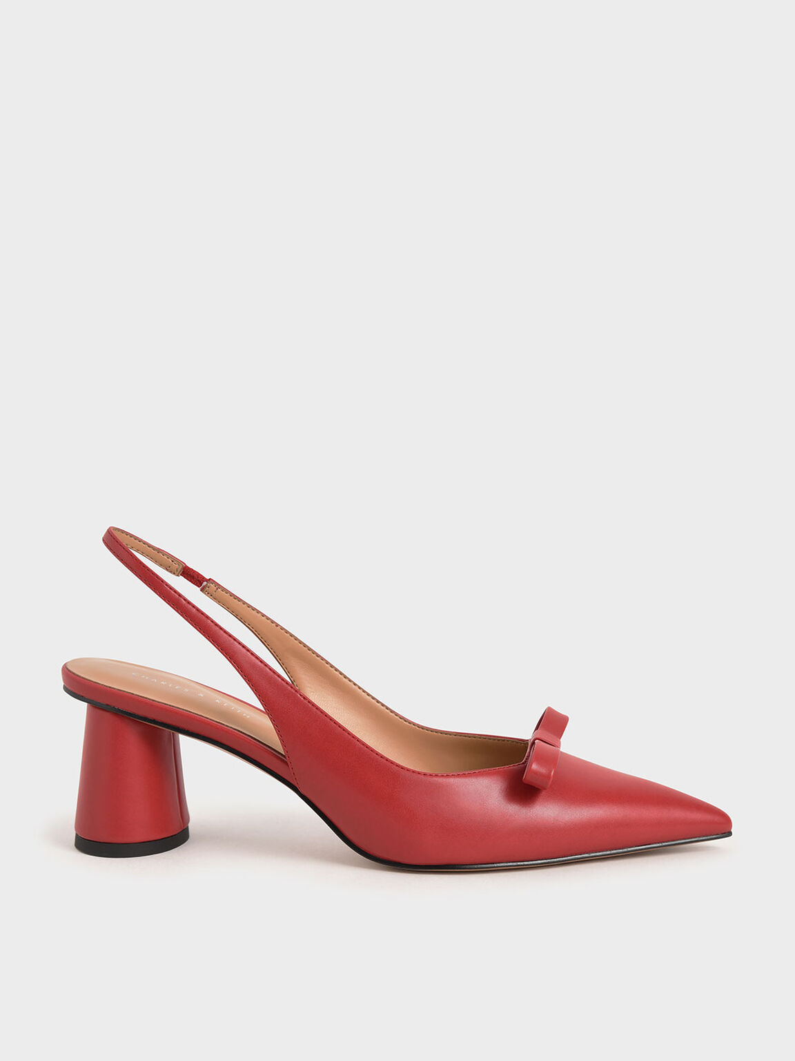Red Bow Slingback Court Shoes - CHARLES & KEITH VN