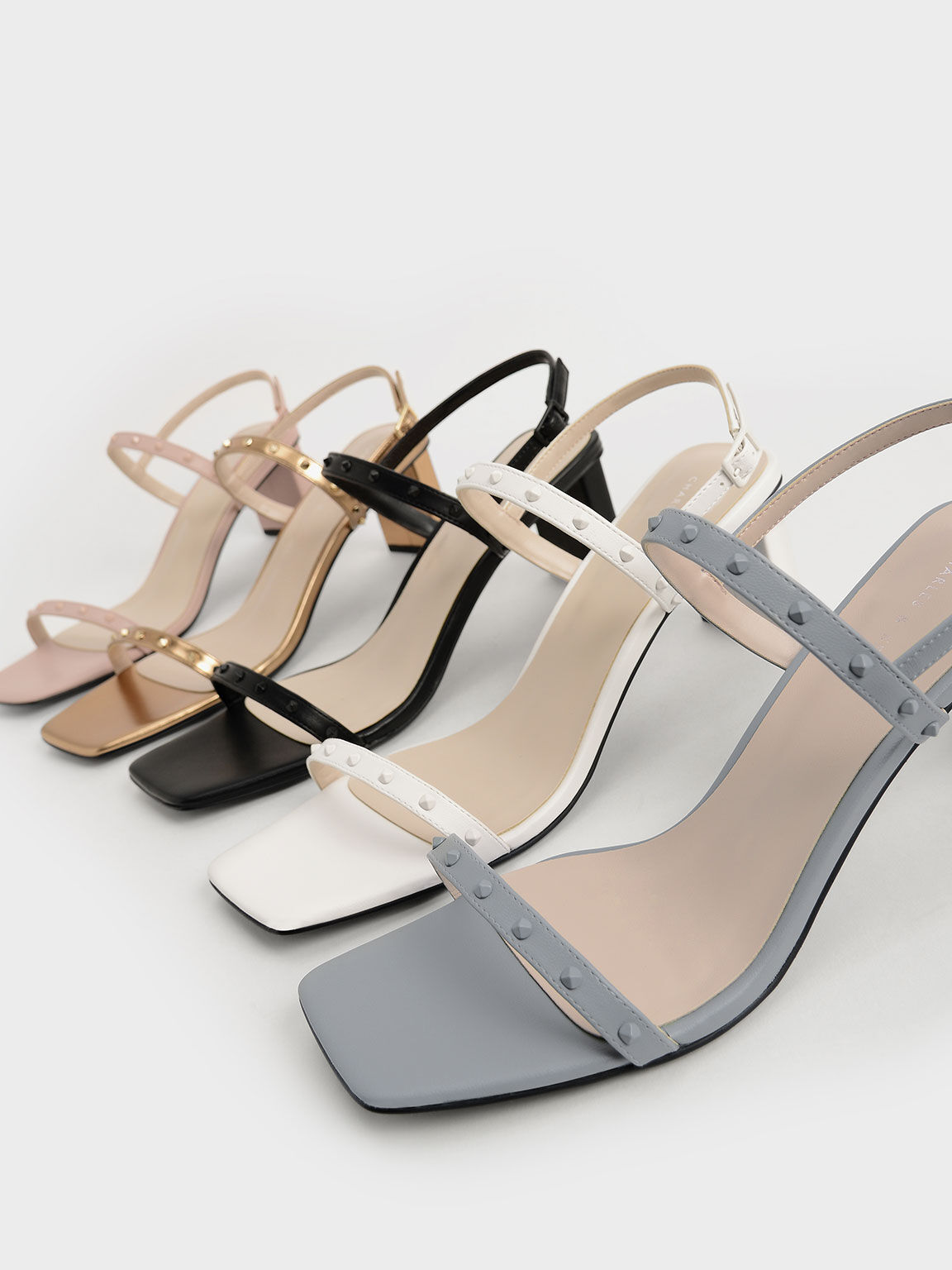 Charles and keith studded pointed slingbacks shop