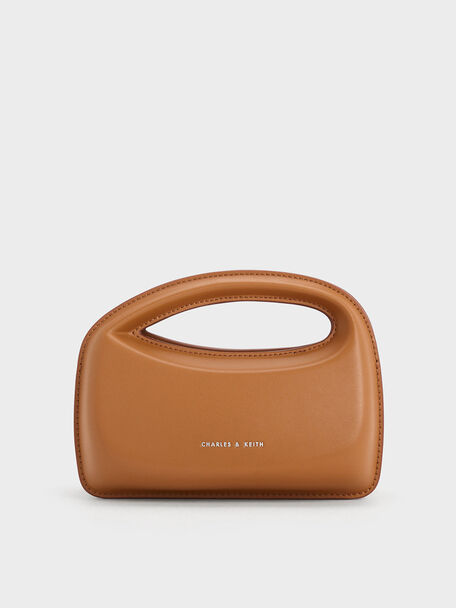 Mini Cocoon Top Handle Bag, Chocolate, hi-res