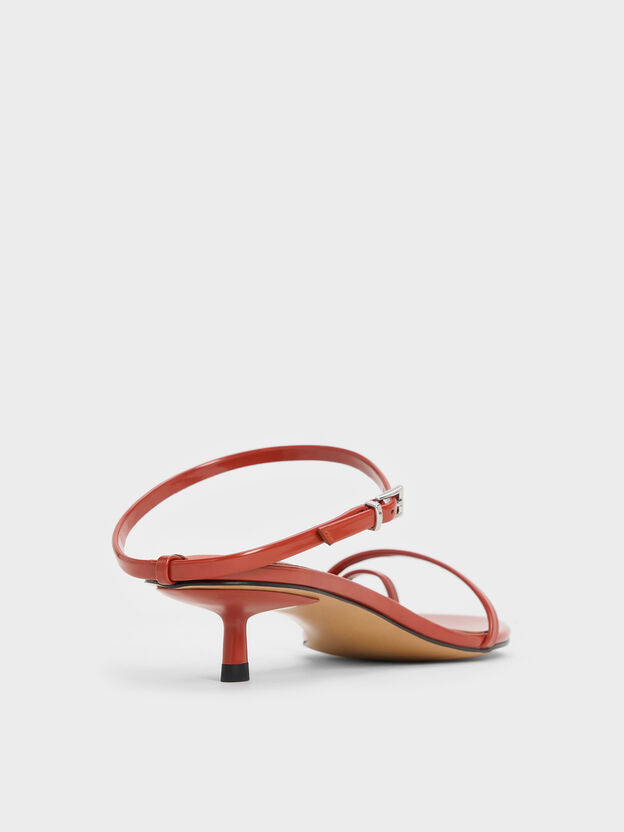 Mariah Toe-Ring Kitten Heels, Brick, hi-res