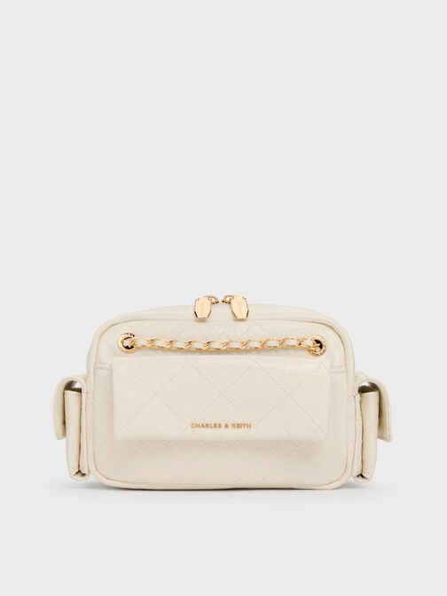 Duo Quilted Crossbody Bag, Cream, hi-res