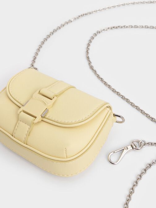 Zetta Belt Buckle Mini Bag, Butter, hi-res