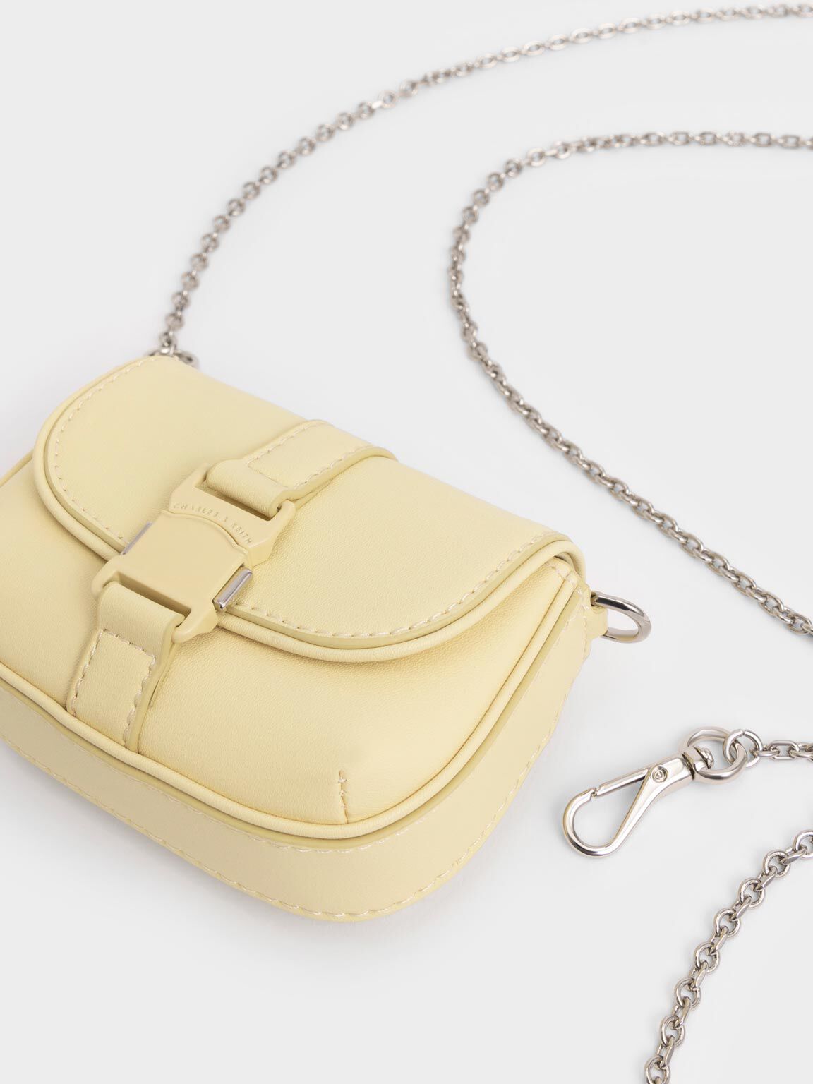 Zetta Belt Buckle Mini Bag, Butter, hi-res