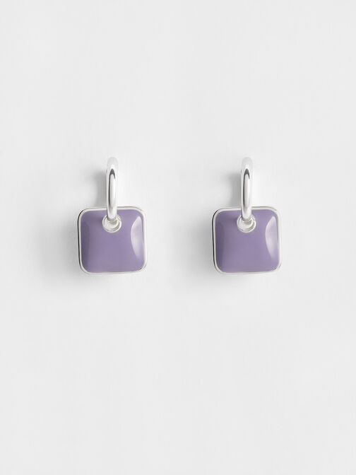 Ellowyn 方塊耳墜, 紫丁香色, hi-res