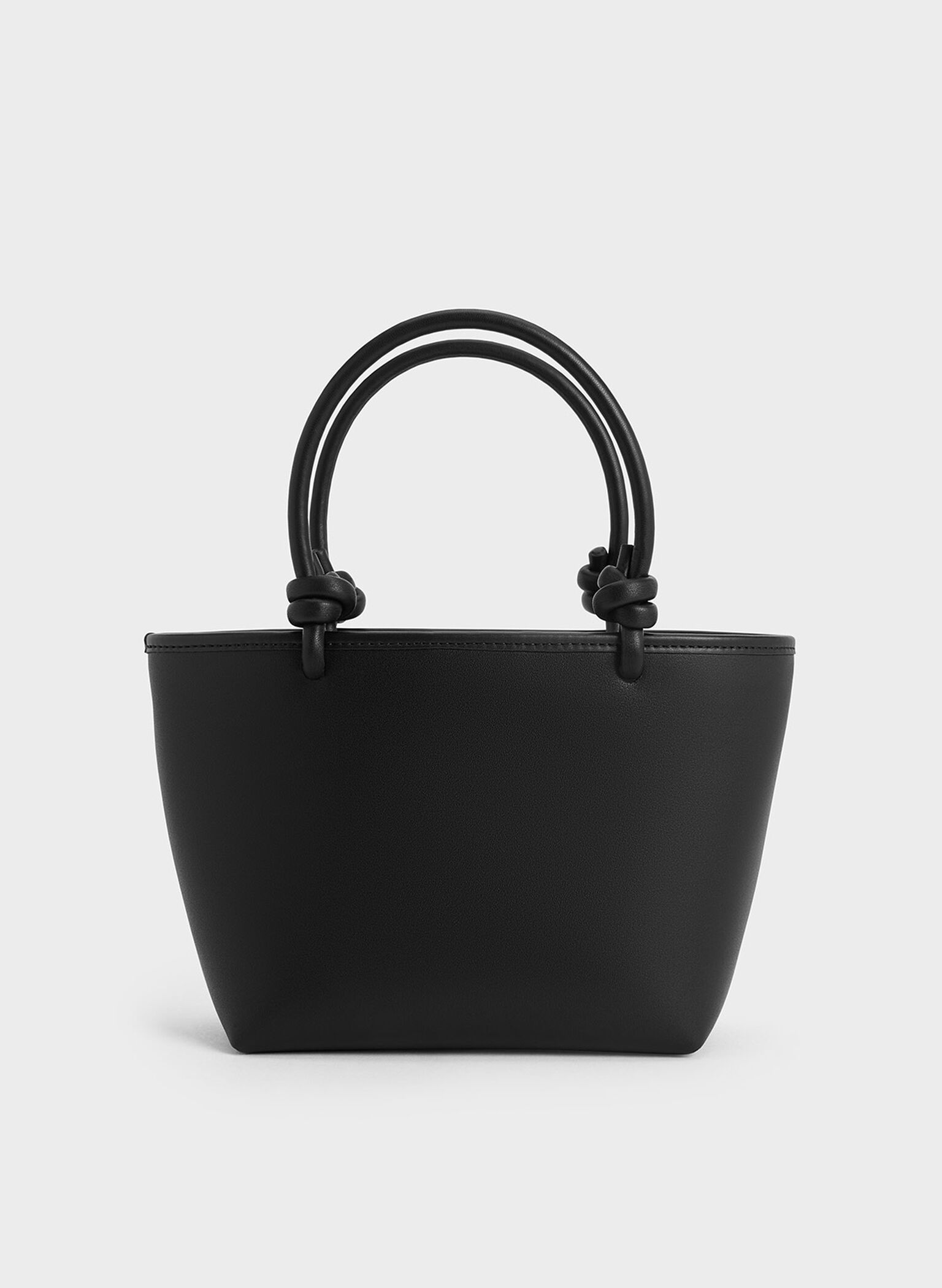 Sabine Knotted-Handle Tote Bag, Jet Black, hi-res