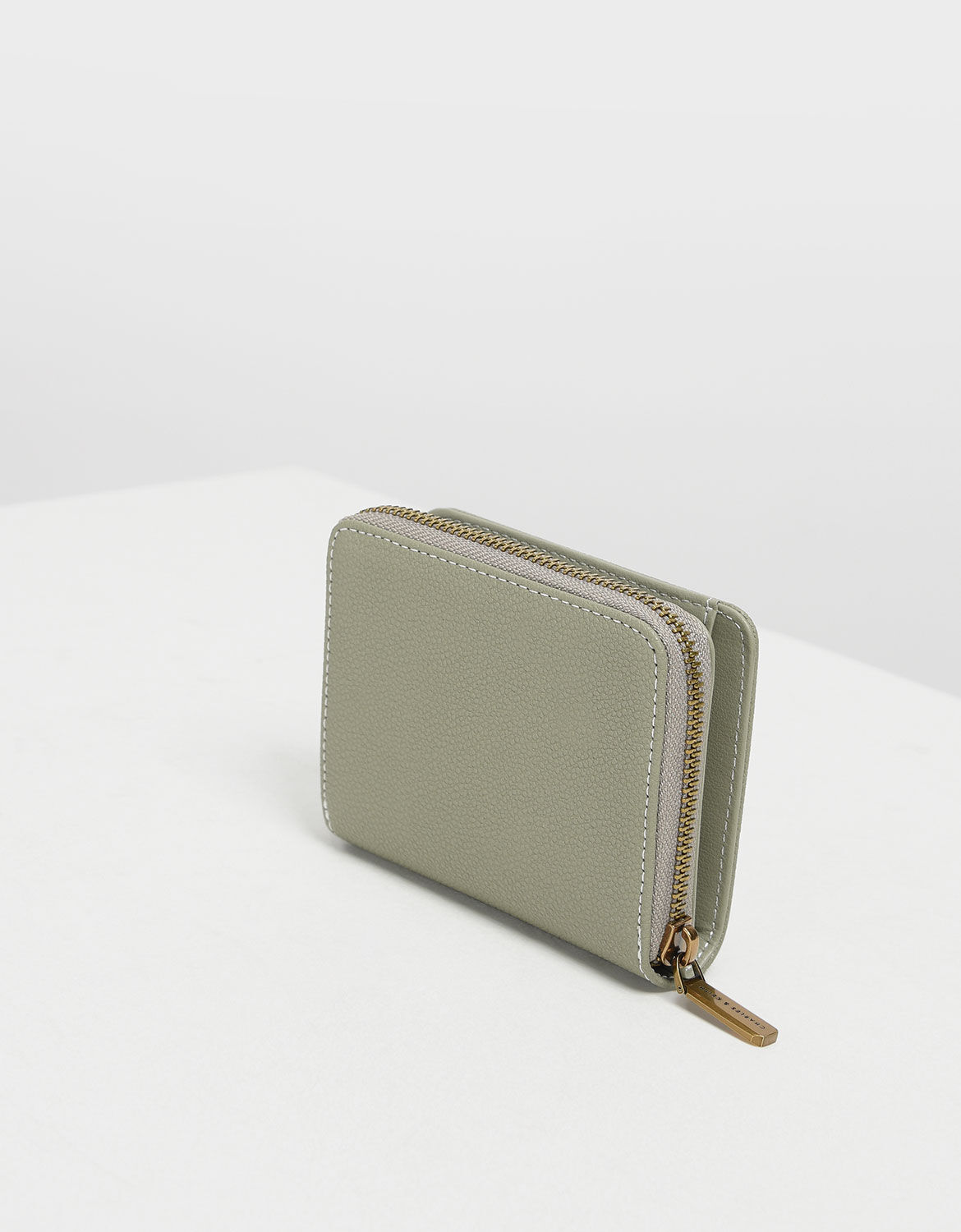Classic Zip Mini Wallet - Sage Green