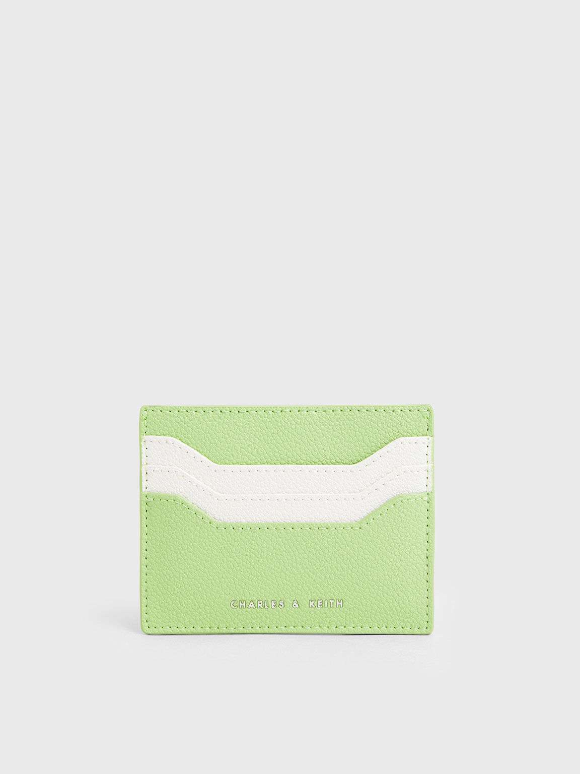 Two-Tone Multi-Slot Card Holder, Mint Green, hi-res