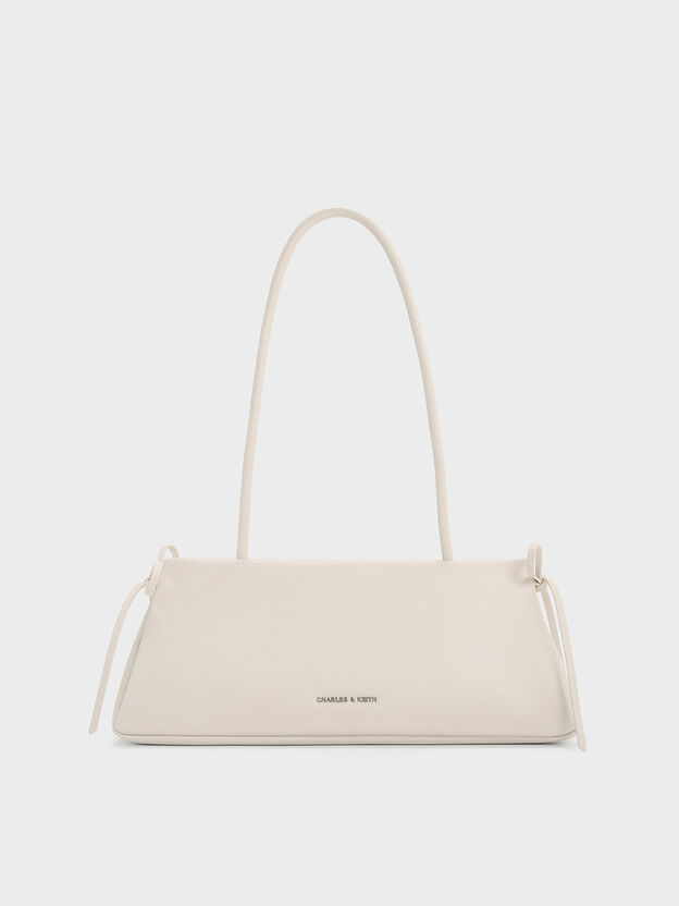 Hazel Bow Shoulder Bag, Meringue White, hi-res