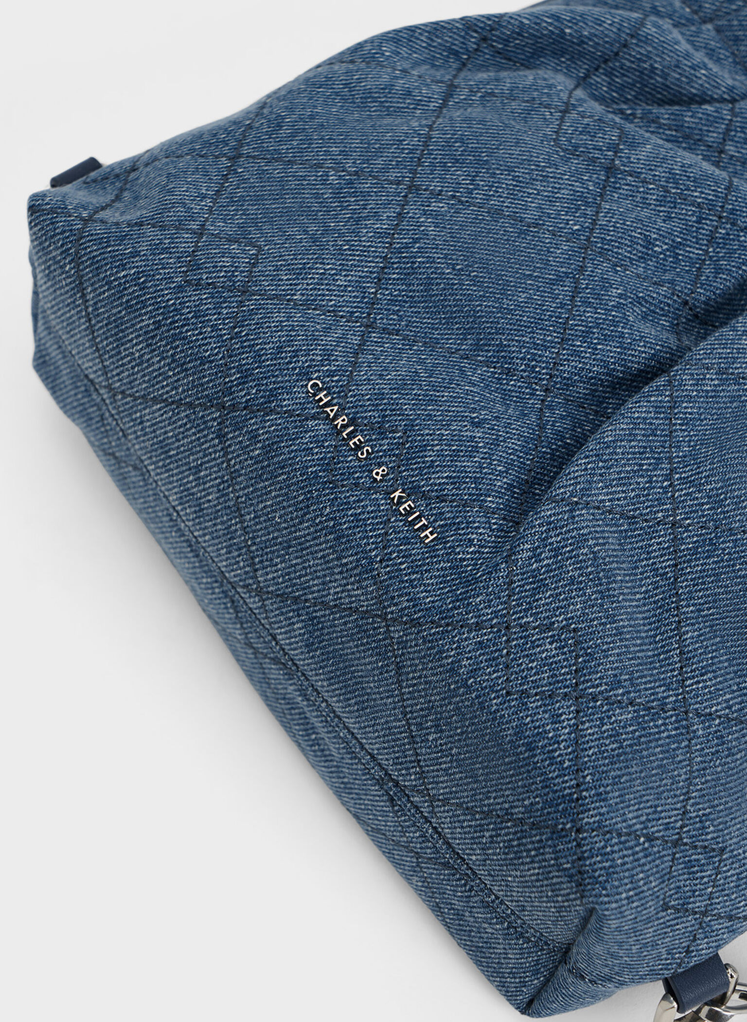 Duo Denim Chain-Handle Two-Way Backpack, Denim Blue, hi-res