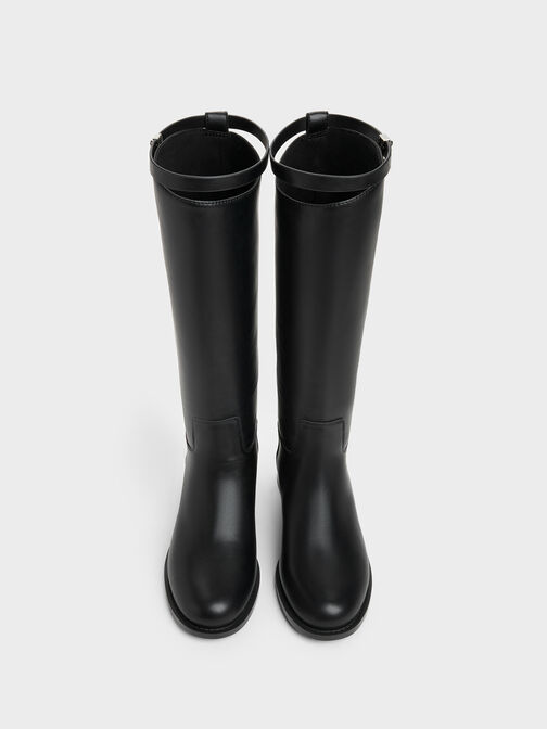 Griselda Knee-High Boots, Black, hi-res