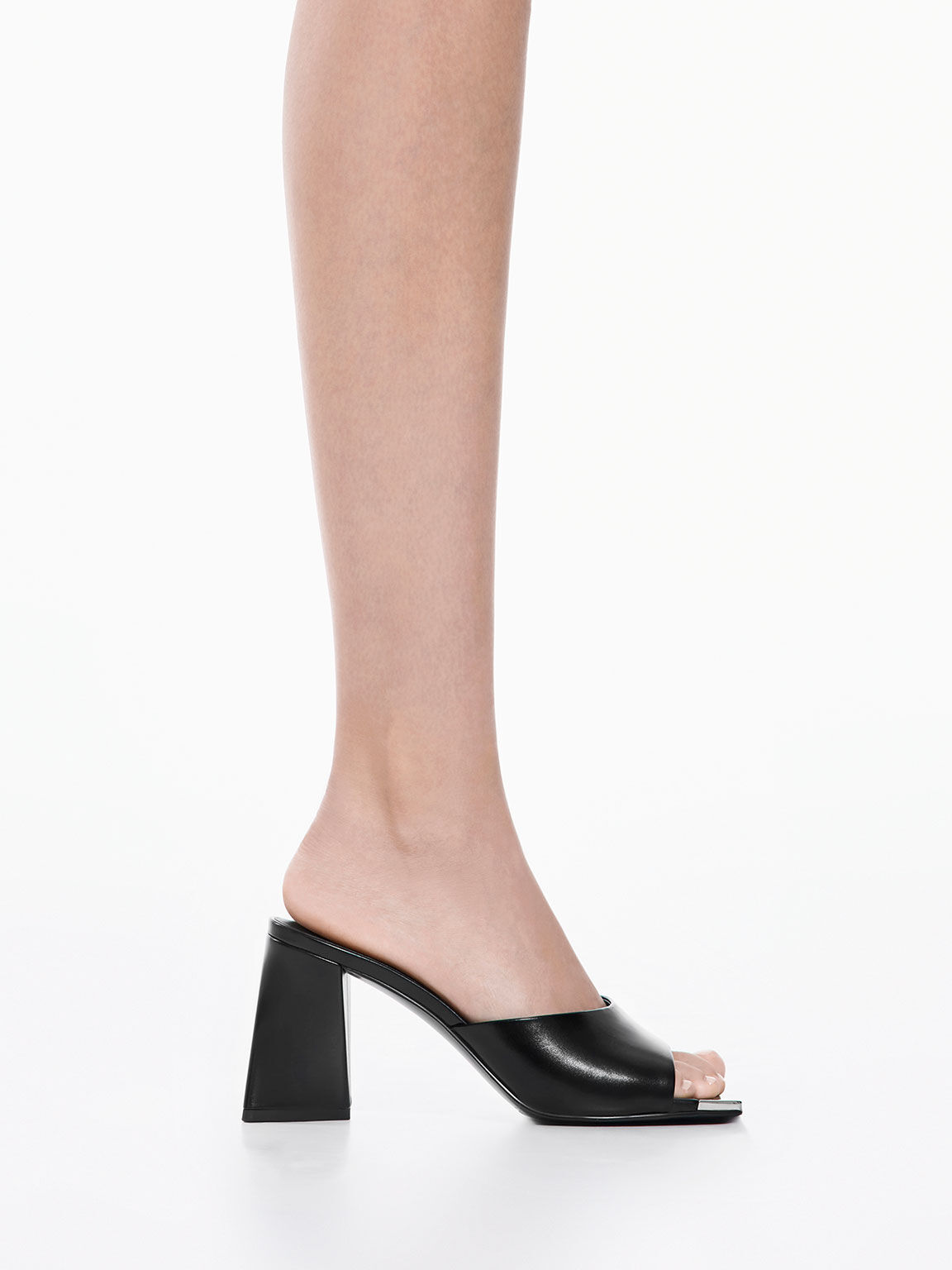 Chunky heel mules sale