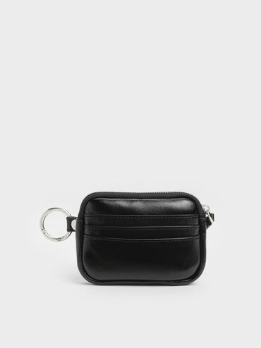 Tatiana Zip-Around Card Holder, Noir, hi-res
