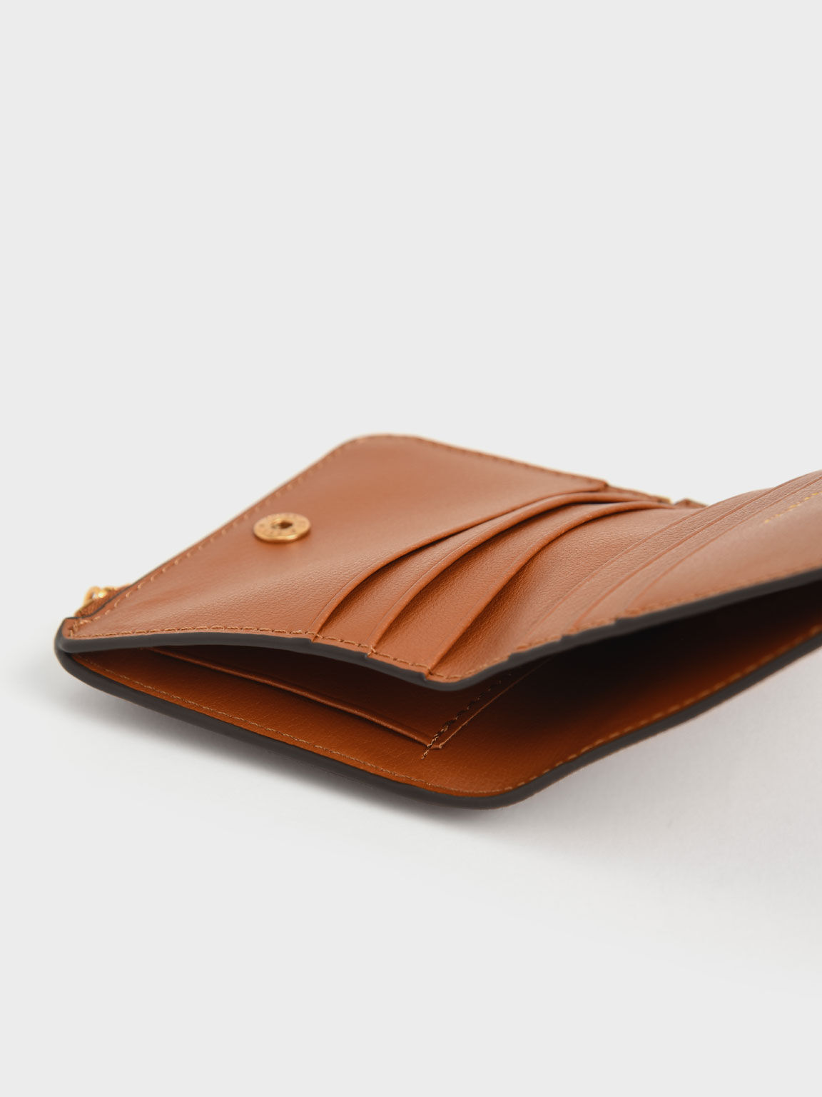 Zip Around Card Holder, Cognac, hi-res