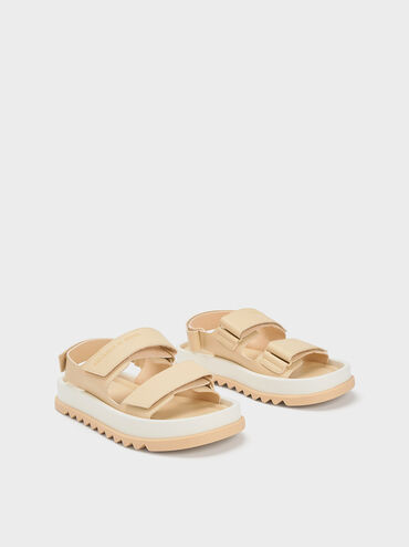 Avalon Buckled Sports Sandals, Sand, hi-res