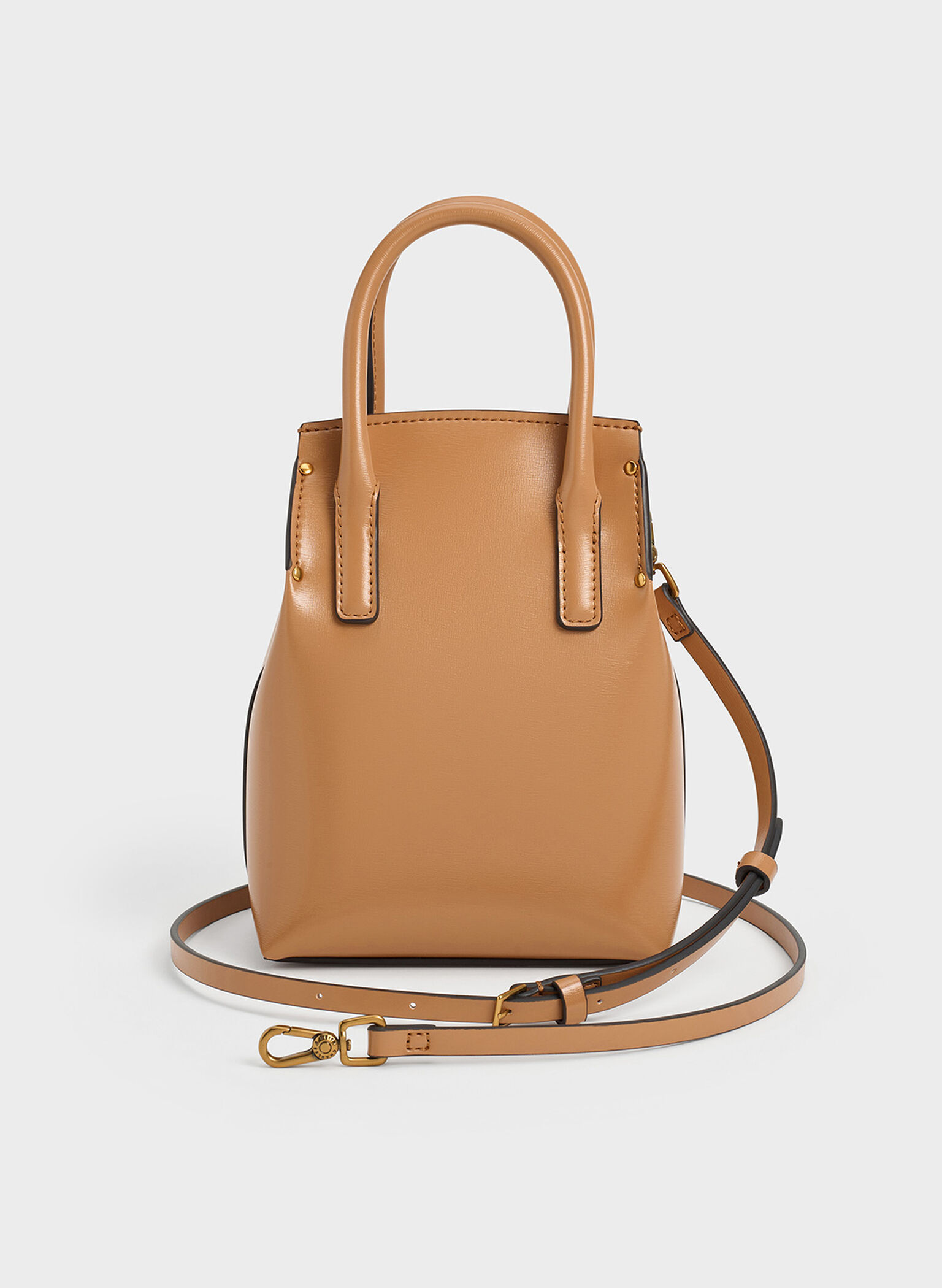 Rene Elongated Top Handle Bag, Toffee, hi-res