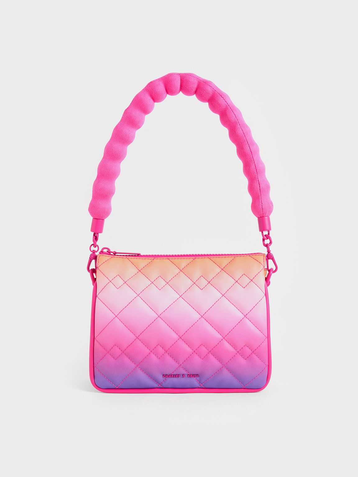 Lana Holographic Quilted Shoulder Bag, Holographic, hi-res