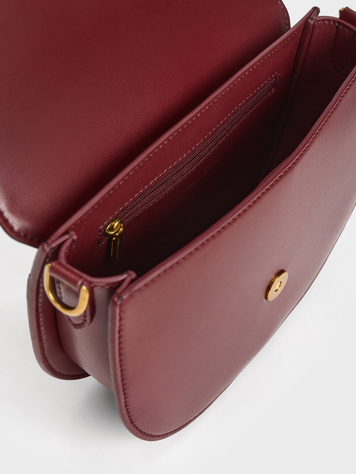 Gabine Saddle Bag, Burgundy, hi-res