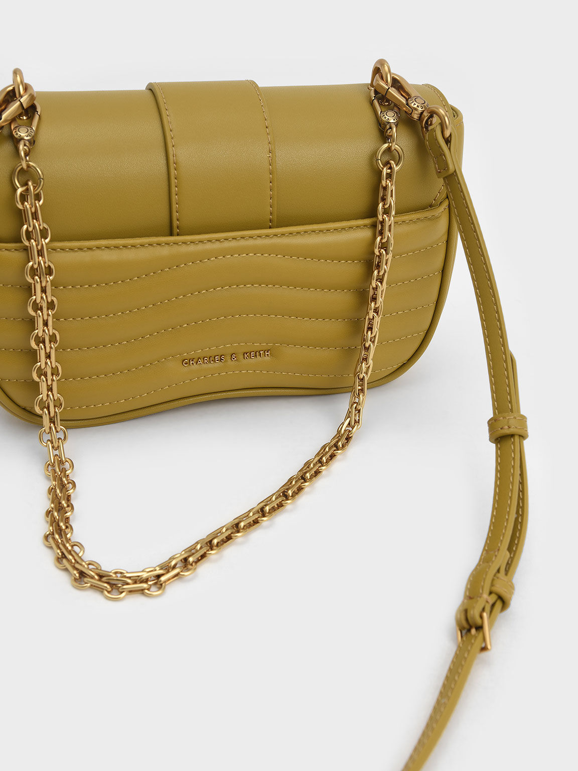 Charles and keith mustard bag sales
